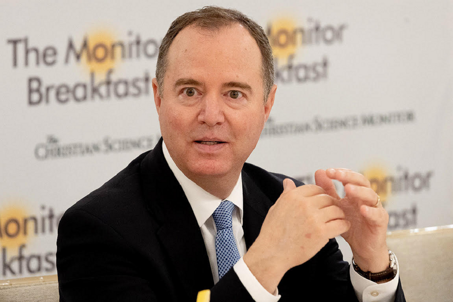 A breakfast table full of questions for Adam Schiff